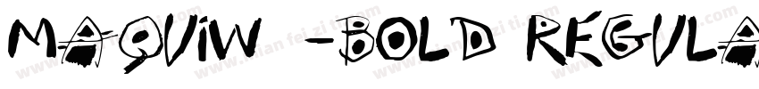 MaquiW05-Bold Regula字体转换